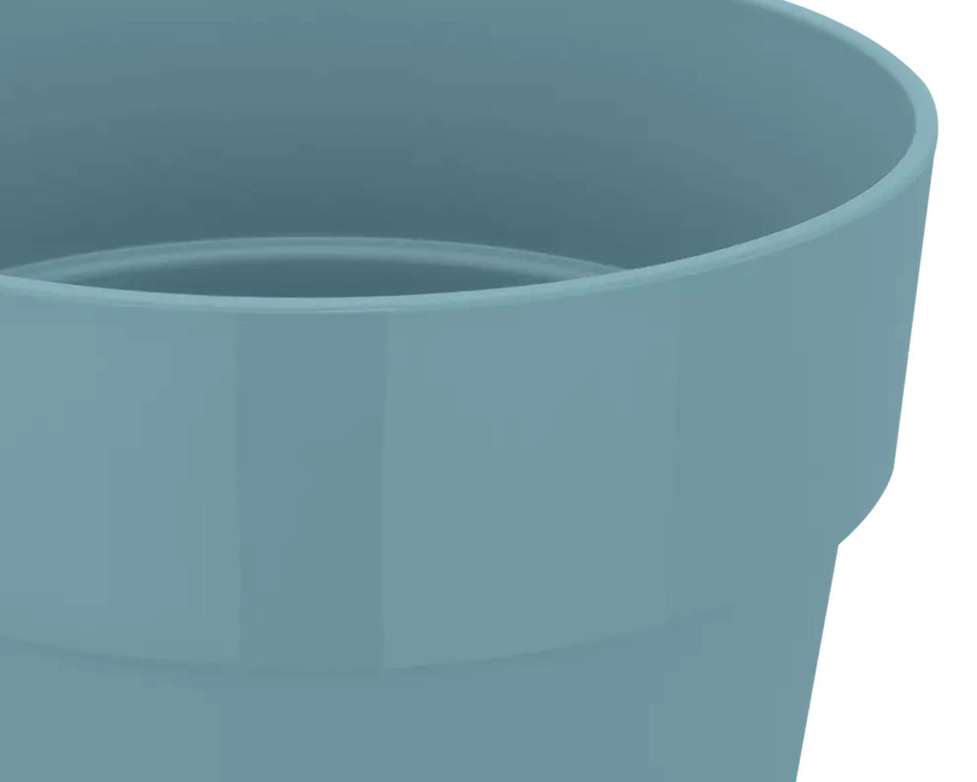 Cachepot B for Original Grigio Azzurro D14cm in Plastica Riciclata - Elho - immagine 2