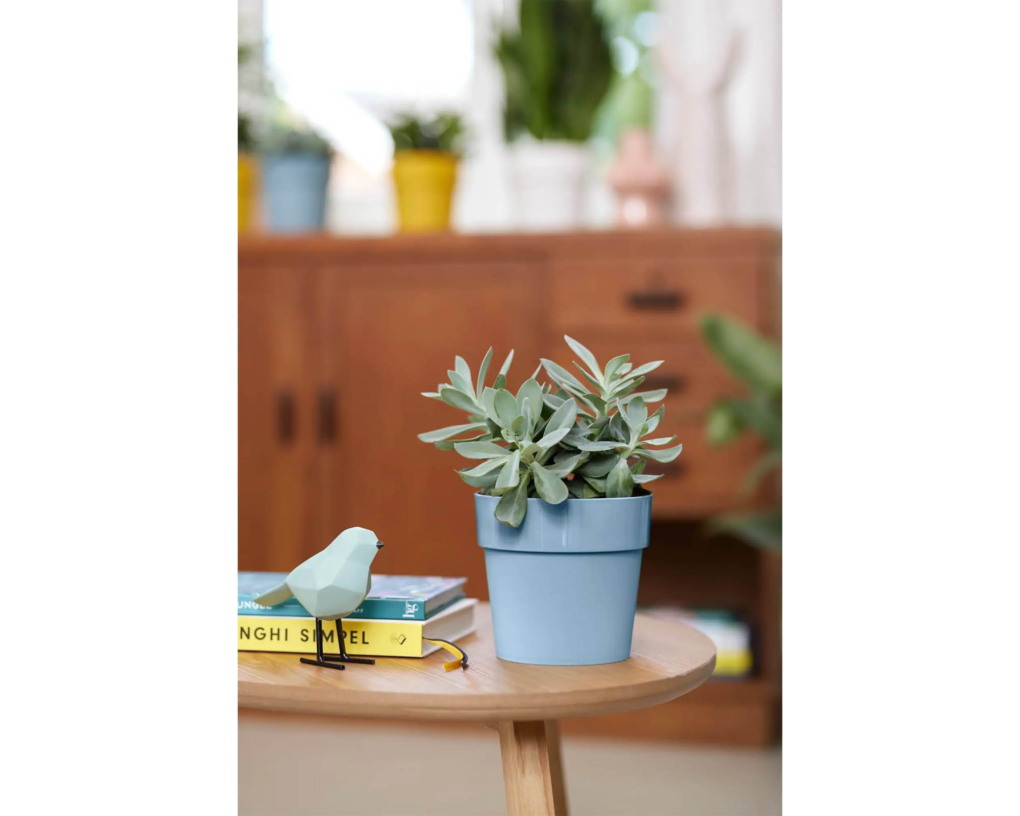 Cachepot B for Original Grigio Azzurro D14cm in Plastica Riciclata - Elho - immagine 7