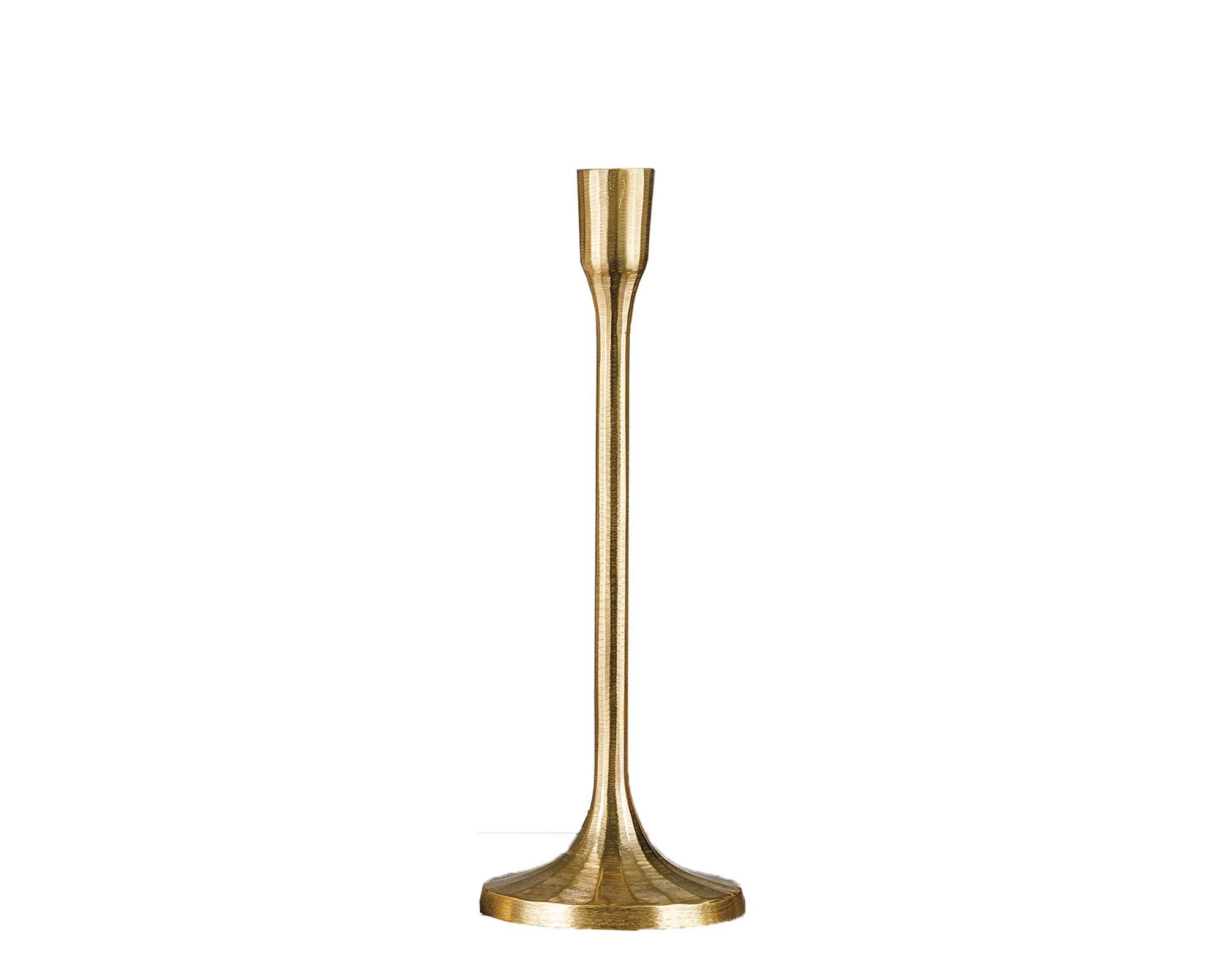 Portacandela Oro D11,5x30h in Metallo