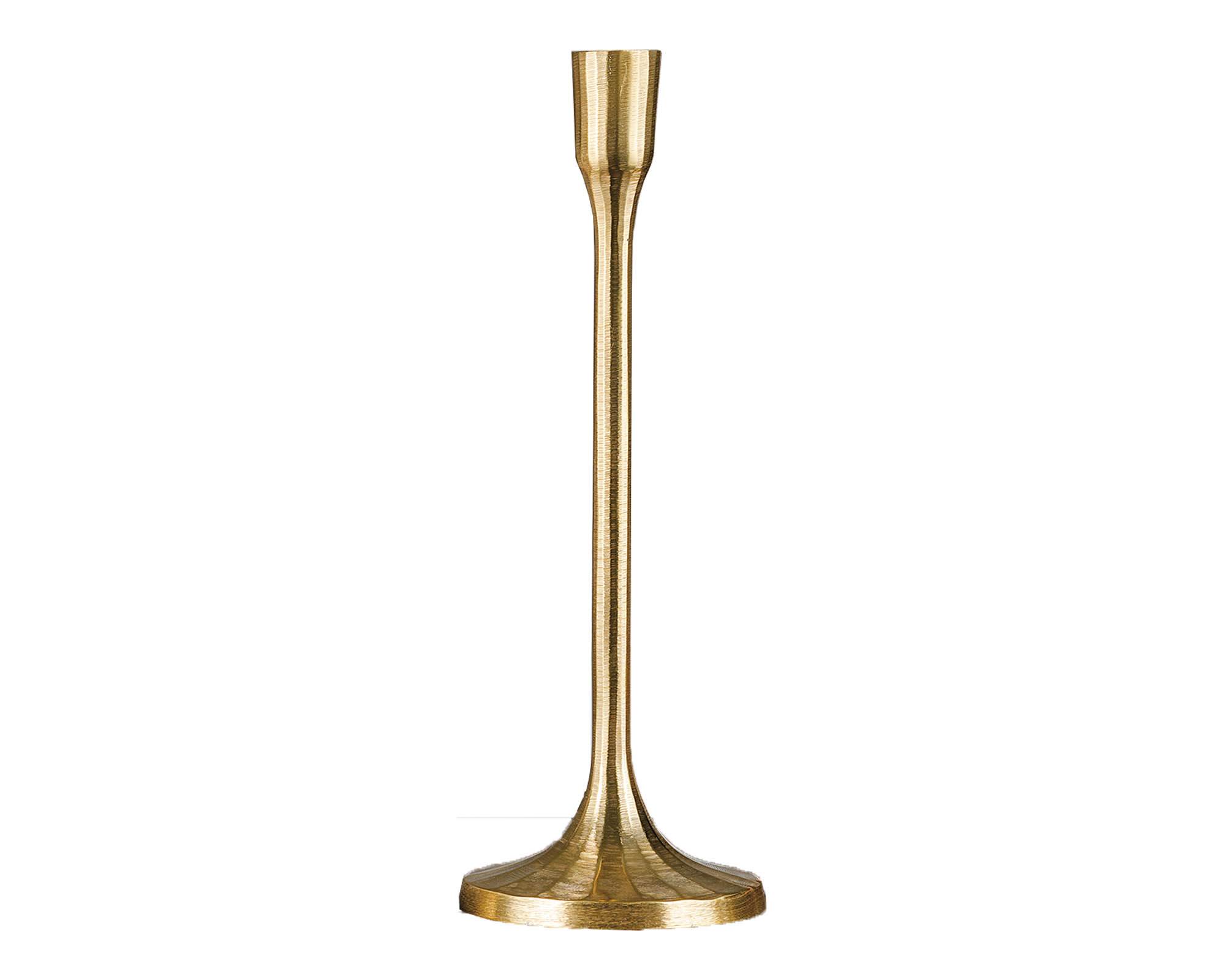 Portacandela Oro D11,5x32,5h in Metallo