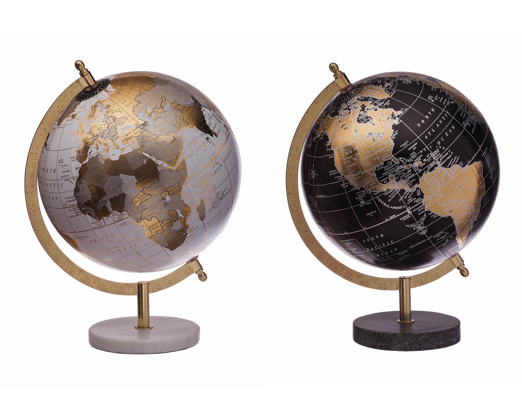 Mappamondo Decorativo Assortito in Legno e Plastica