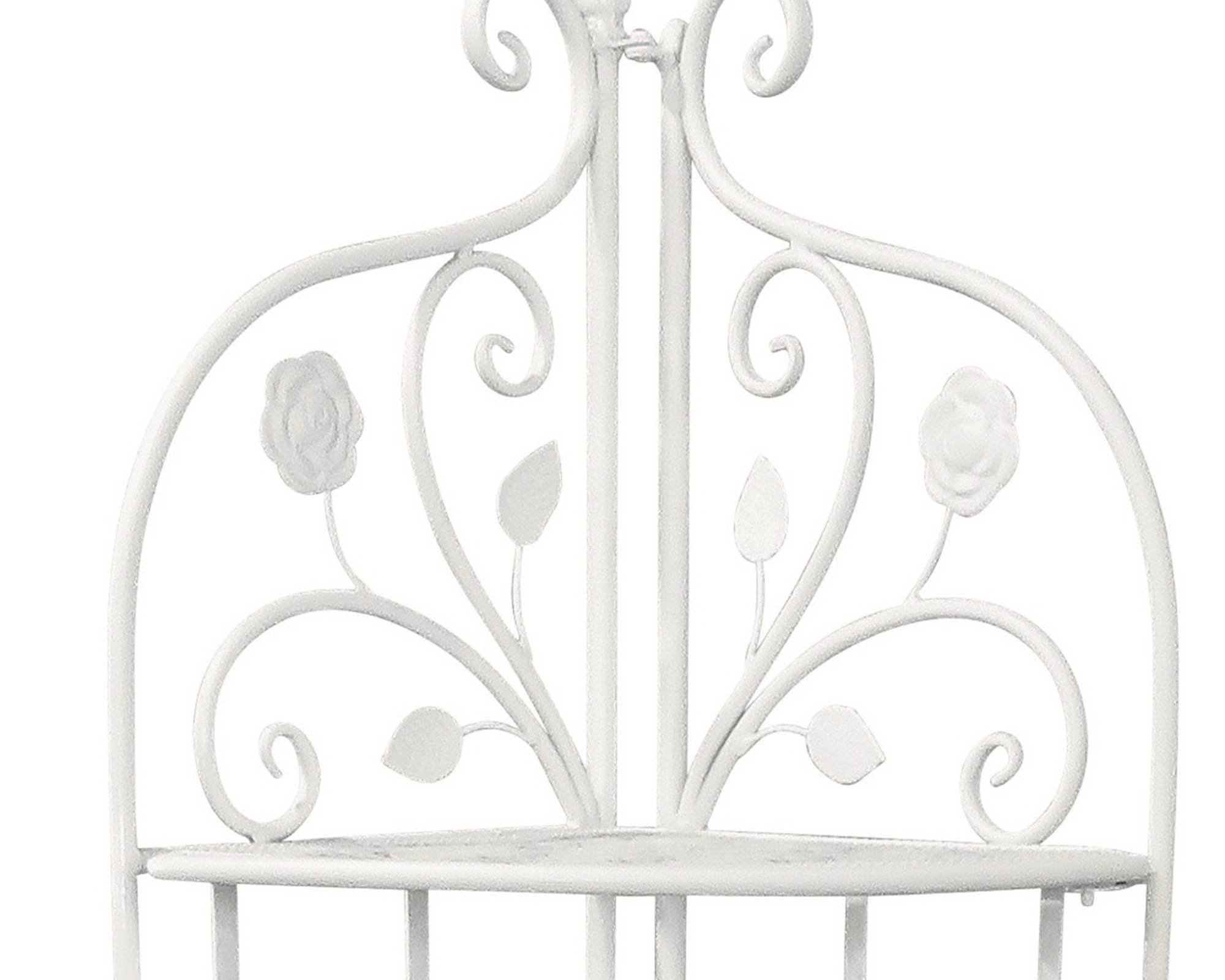 Angoliera 4 Ripiani Bianco in Ferro - immagine 2