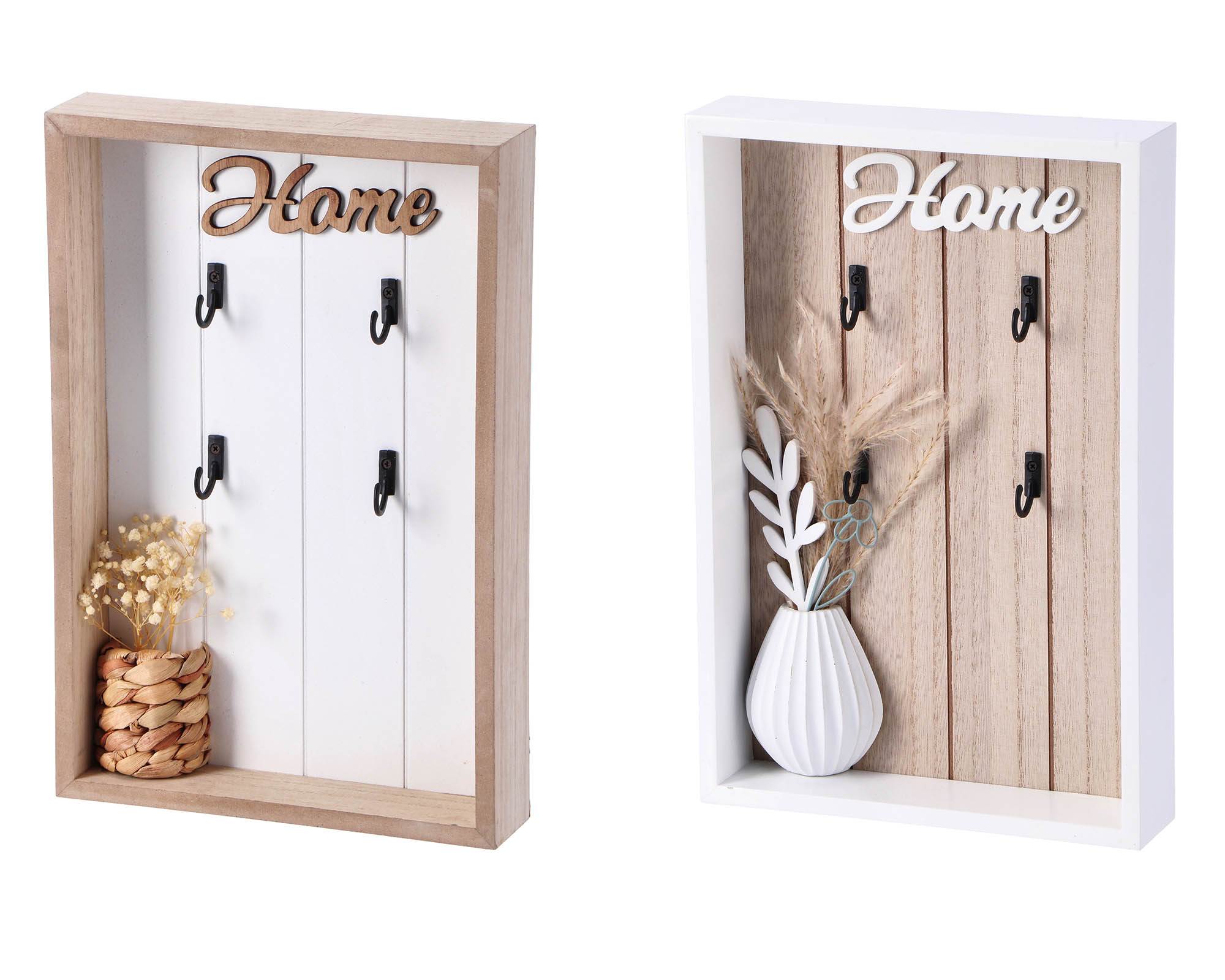 Portachiavi Parete HOME Assortito in MDF