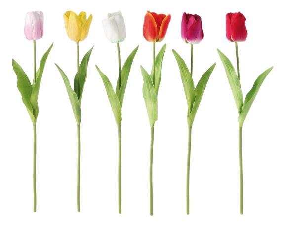 Decorazione Tulipano Real Touch Assortito 37h in Plastica
