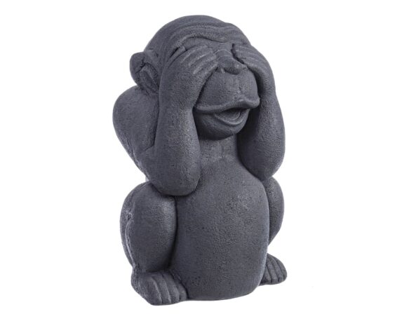 Statua Decorativa Scimmia Che Non Vede In Fibra Di Argilla – Bizzotto
