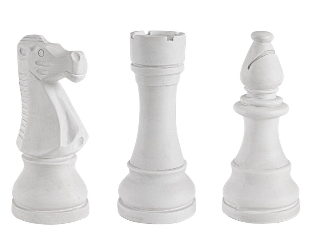 0790654 8051836405332 Decorazione chess bianco ass3 0002 0790654