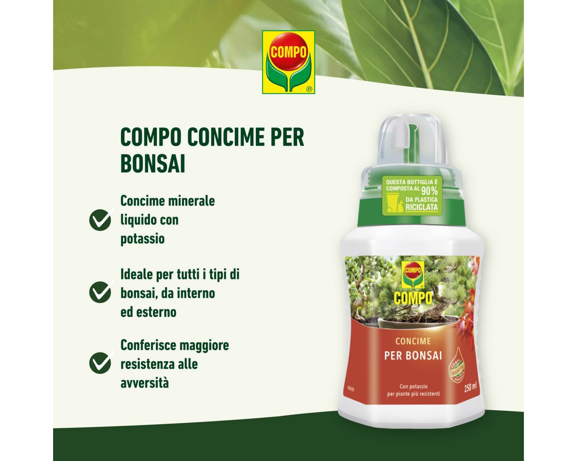 Concime Liquido Bonsai da 250 ml - Compo - immagine 3