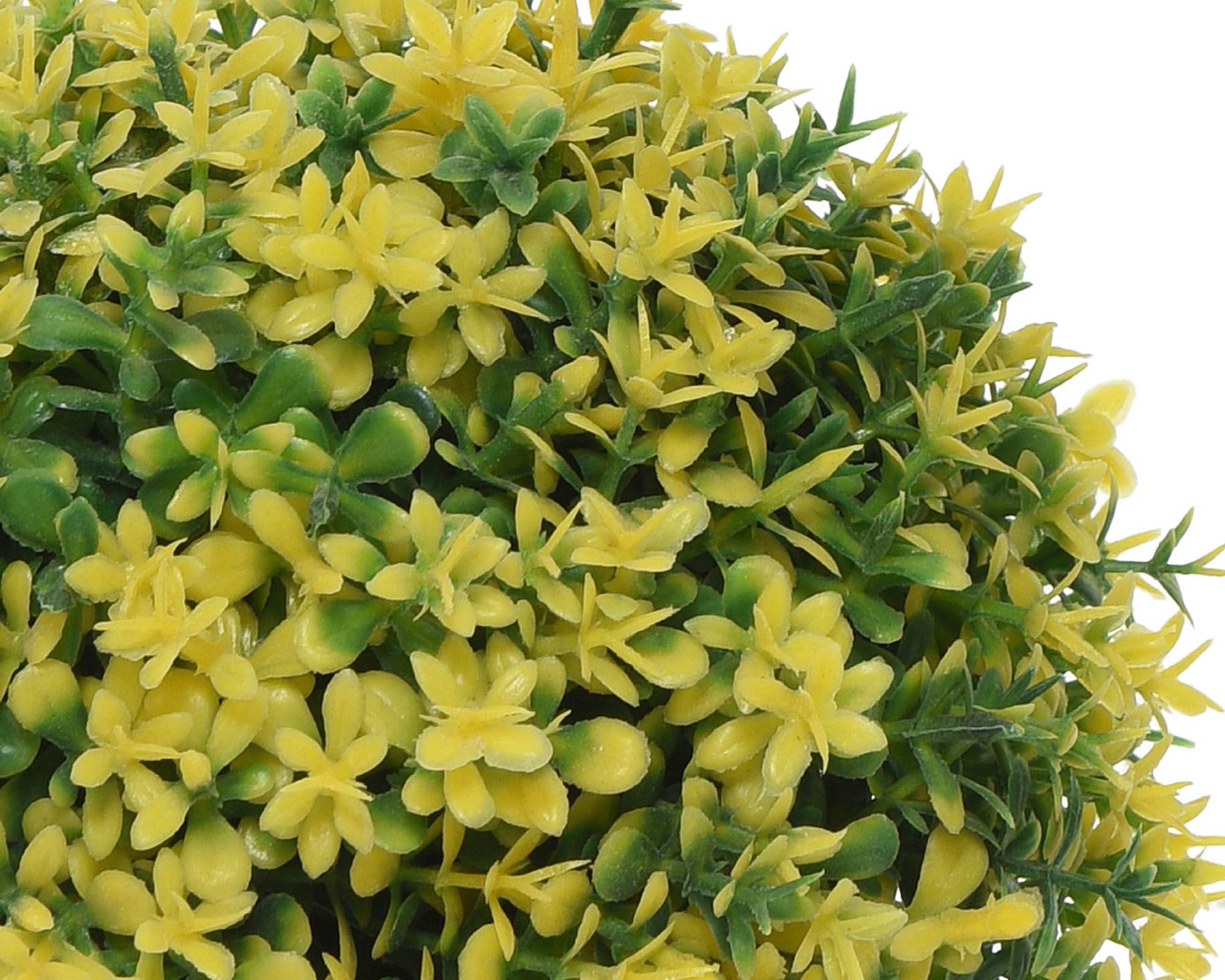 Pianta Verde con Ciotola Assortito 13x12cm in Plastica - Kaemingk - immagine 3