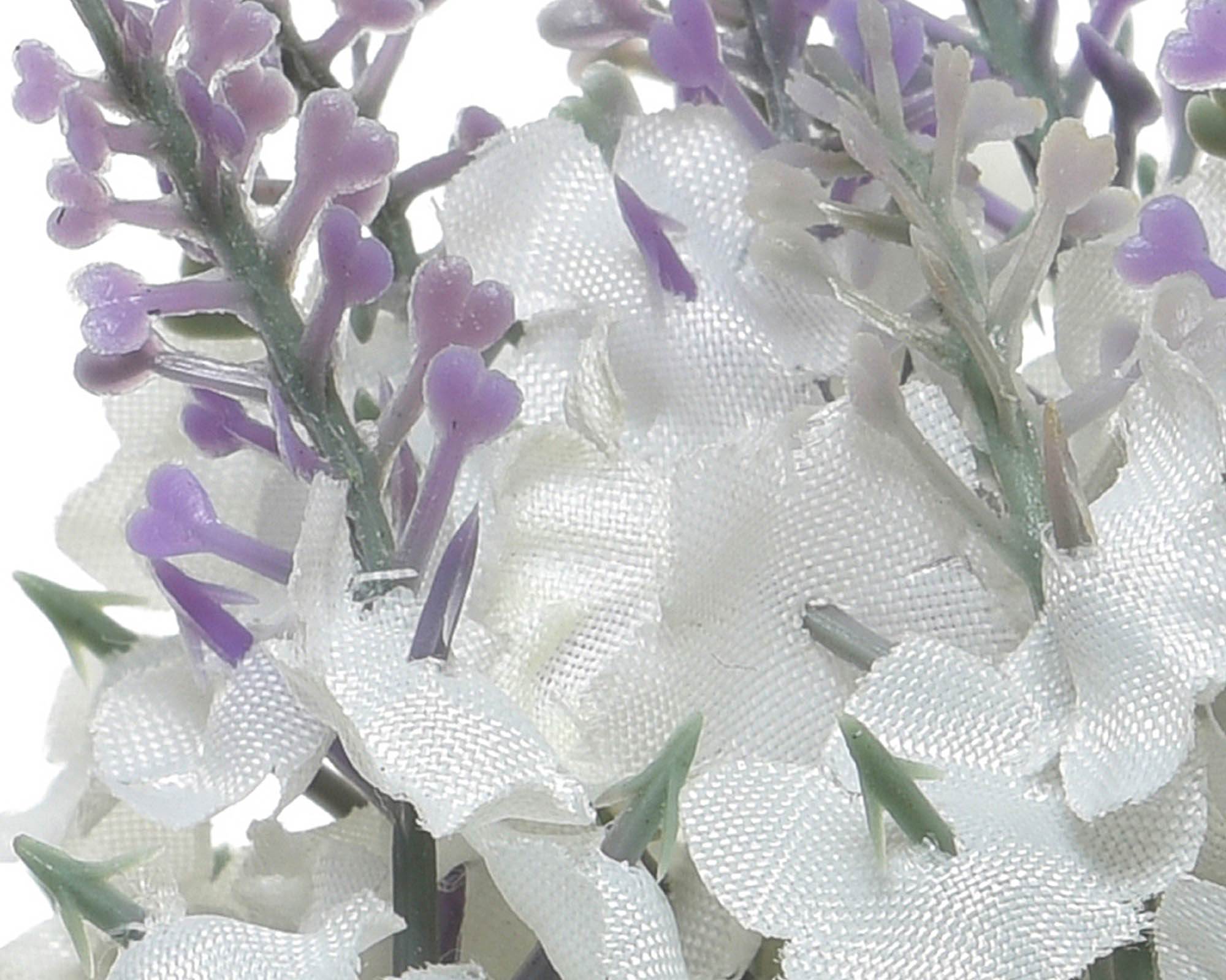 Lavanda Artificiale con Sacco in Plastica e Juta - Kaemingk - immagine 4