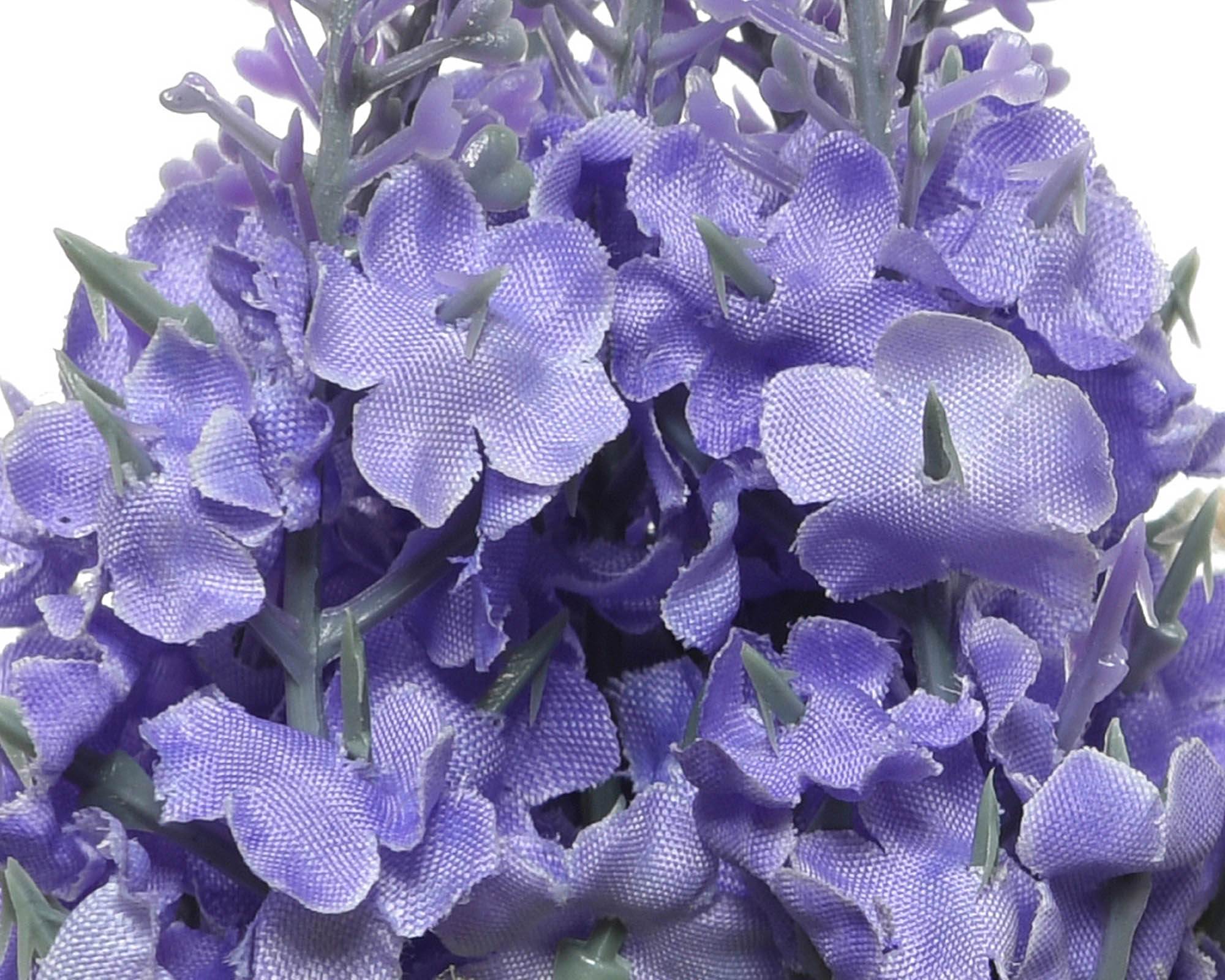 Lavanda Artificiale con Sacco in Plastica e Juta - Kaemingk - immagine 2