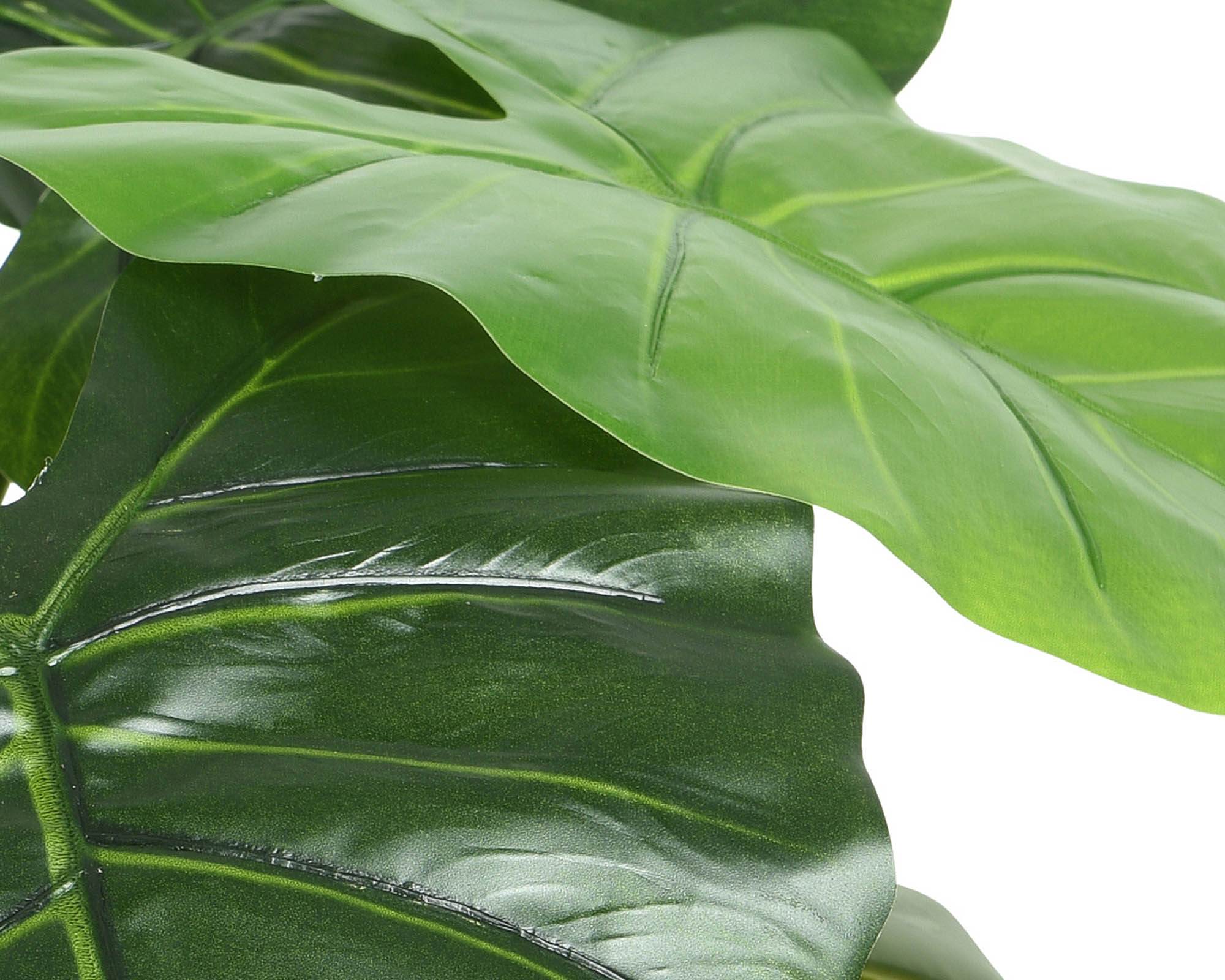 Alocasia Artificiale con Vaso D69x52cm in Plastica - Kaemingk - immagine 2
