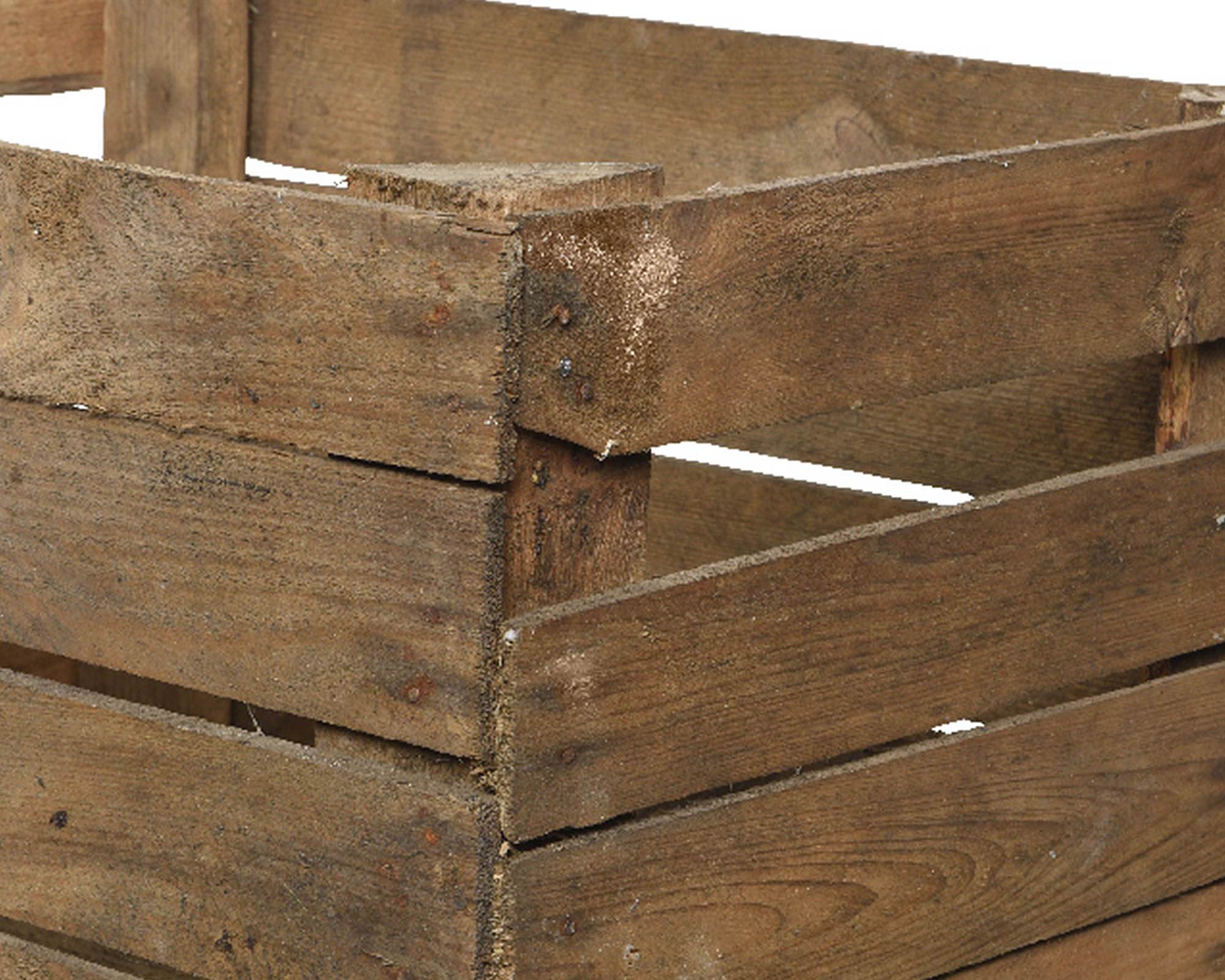 Cassetta Effetto Anticato 40x50x30cm in Legno - Kaemingk - immagine 2