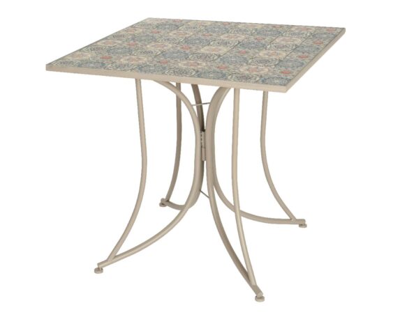 Tavolino Bistrot Avignon Taupe 78x77cm in Ferro – Kaemingk