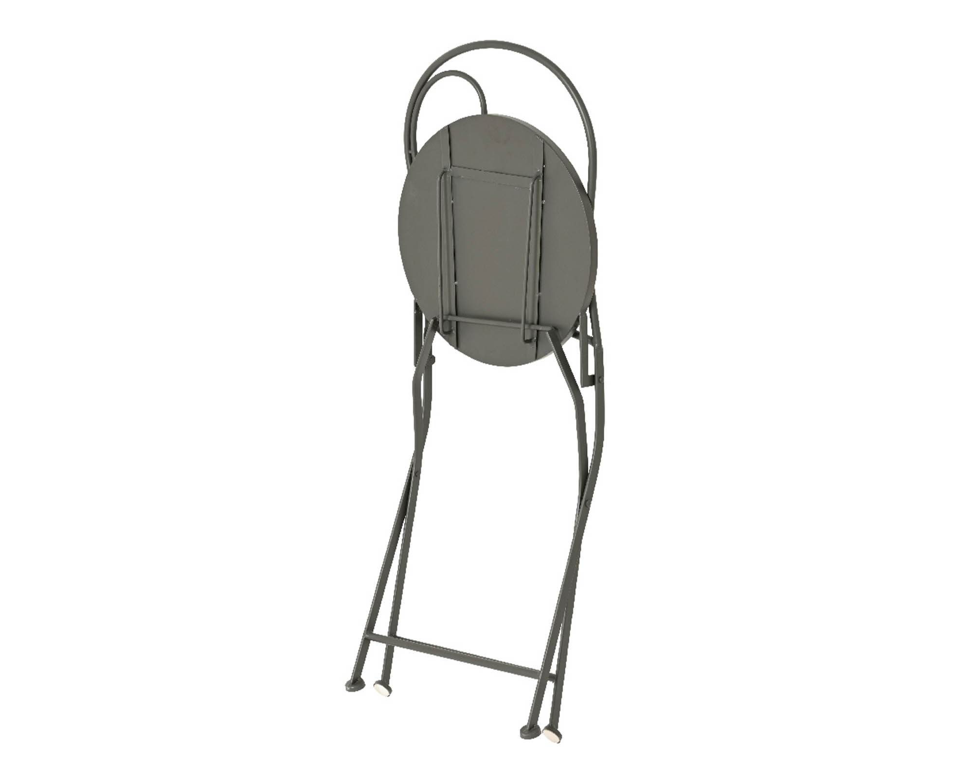 Sedia Bistrot con Mosaico Grigio Scuro in Ferro - Kaemingk - immagine 2