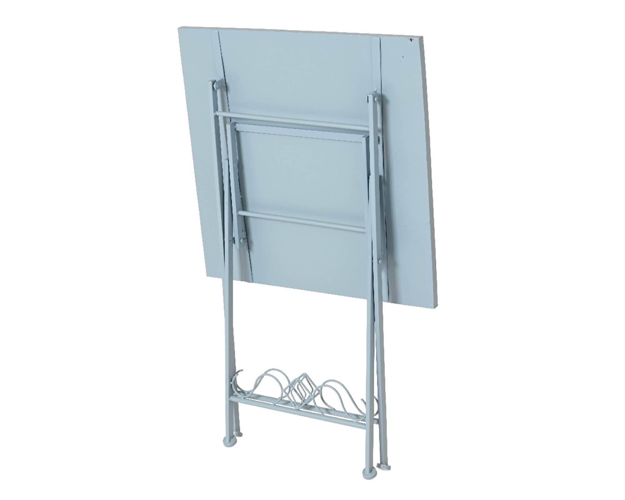 Tavolino Bistrot Florida Azzurro 76x58cm in Ferro - Kaemingk - immagine 2