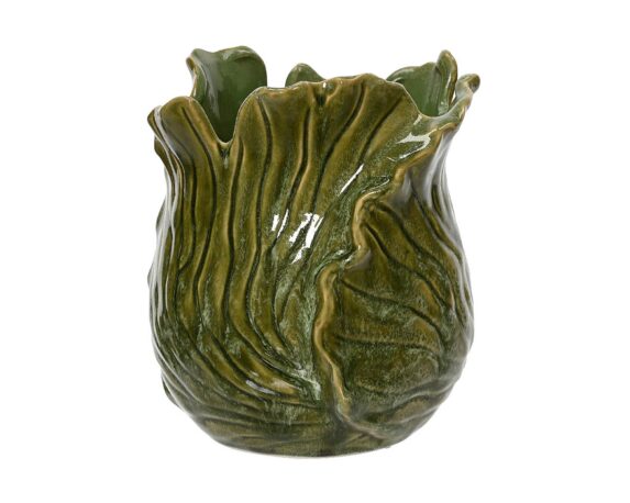 Vaso Irregolare Verde D21x27cm In Porcellana – Kaemingk