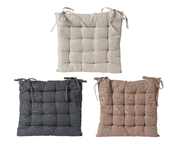 Cuscino Sedia Tinta Unita Assortito 40x40x6cm in Poliestere – Kaemingk