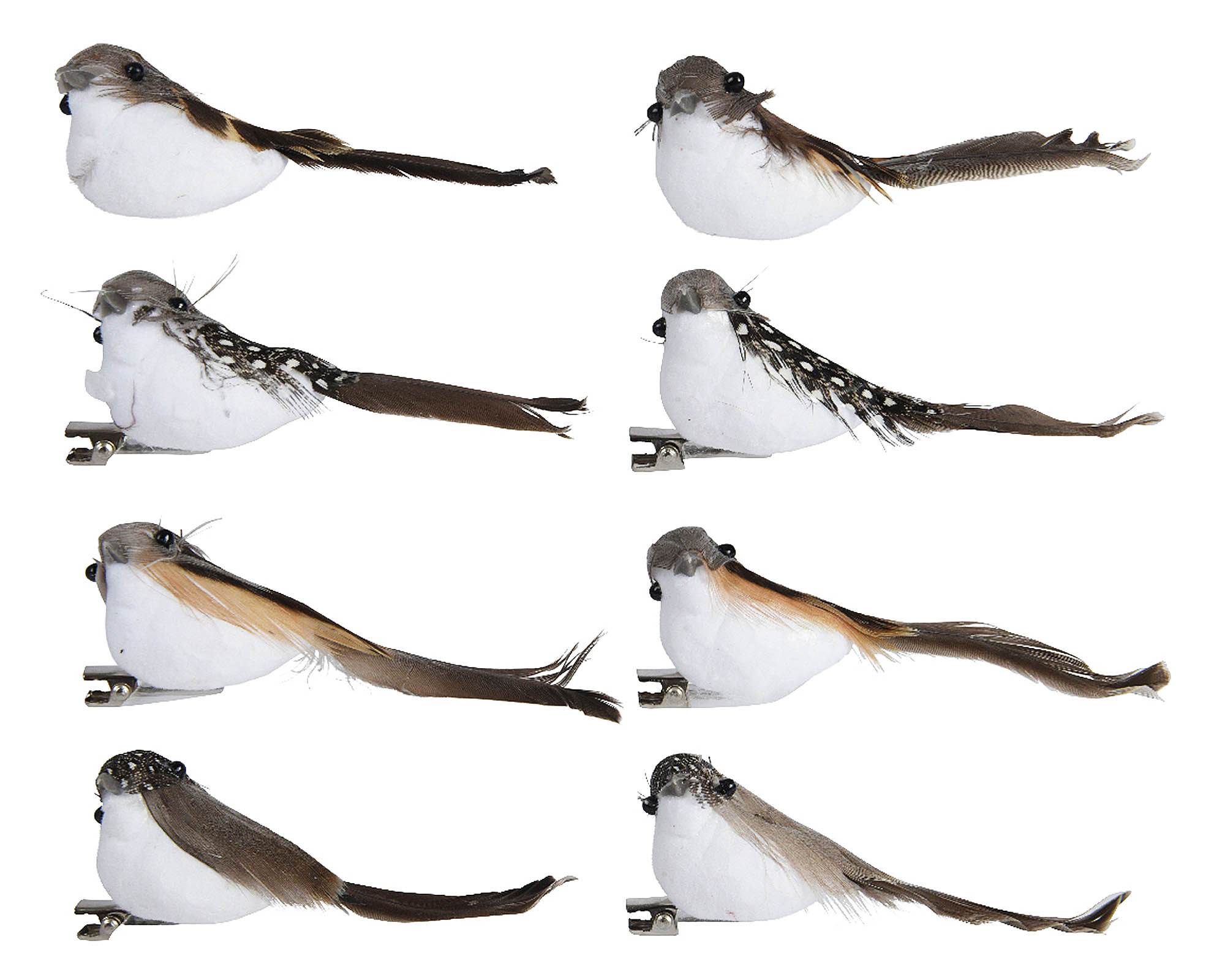 Decorazione Clip Uccellino Assortito 2x7x3cm in Schiuma - Kaemingk