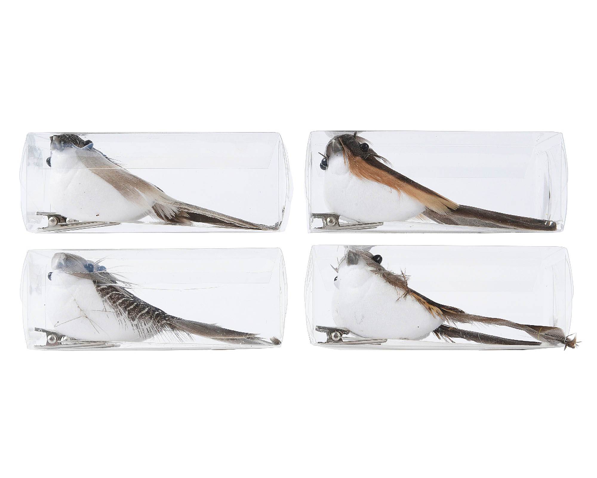 Decorazione Clip Uccellino Assortito 2x7x3cm in Schiuma - Kaemingk - immagine 2