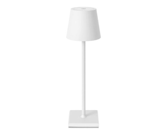 Lampada Da Tavolo Bianco Con LED Luce Calda D11XH37cm In Metallo – Kaemingk
