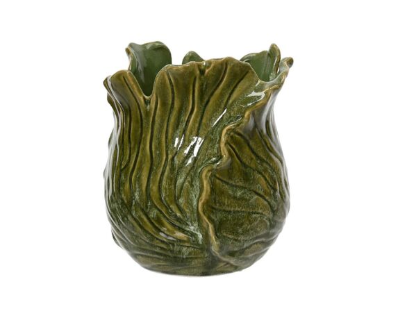 Vaso Irregolare Verde 17x16x20cm In Porcellana – Kaemingk