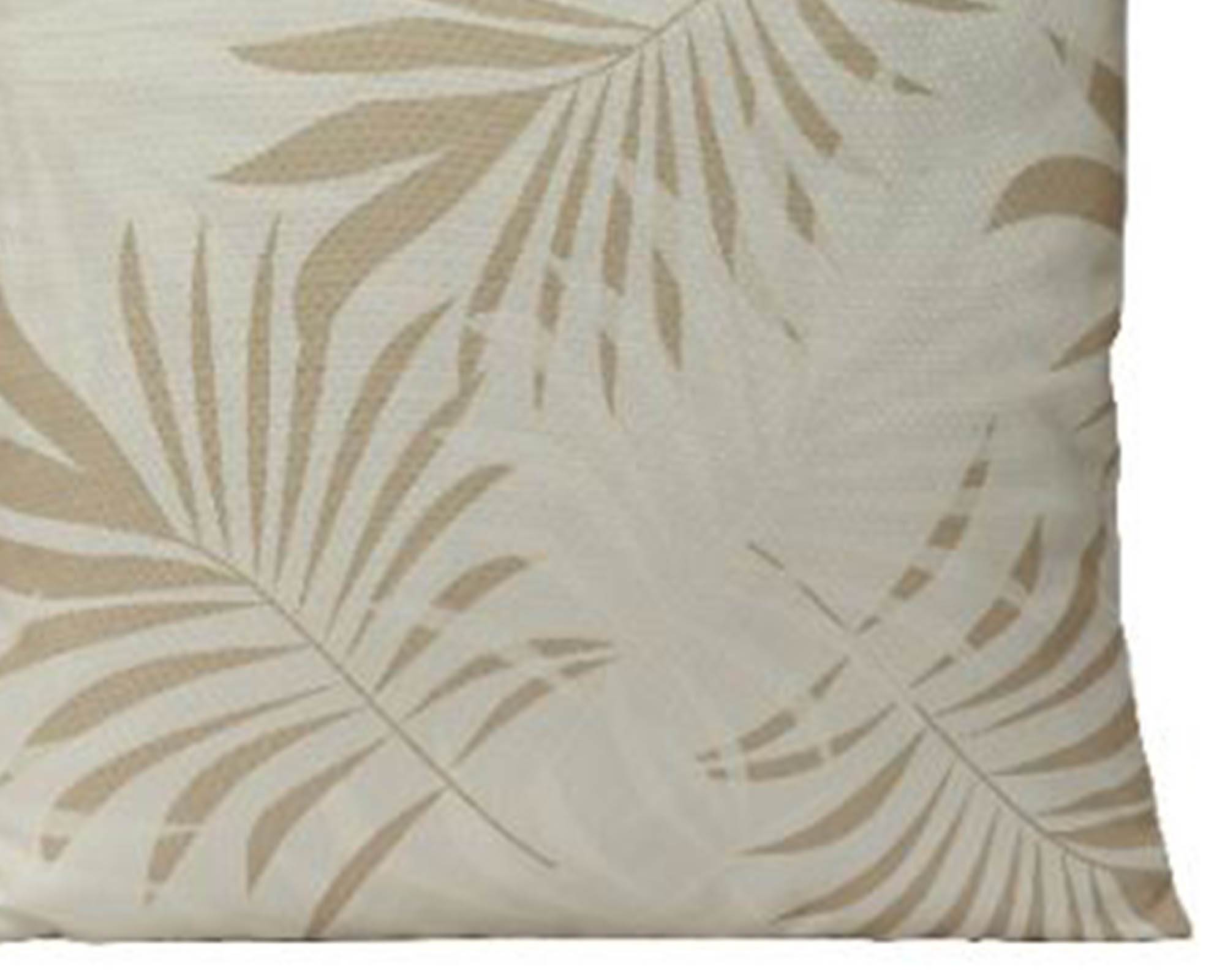 Cuscino da Esterno Deco Foglie Marrone Chiaro Assortito 45x45cm in Tessuto - Kaemingk - immagine 2