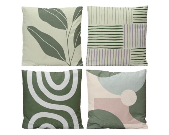 Cuscino da Esterno Verde Stampe Assortito in Poliestere – Kaemingk