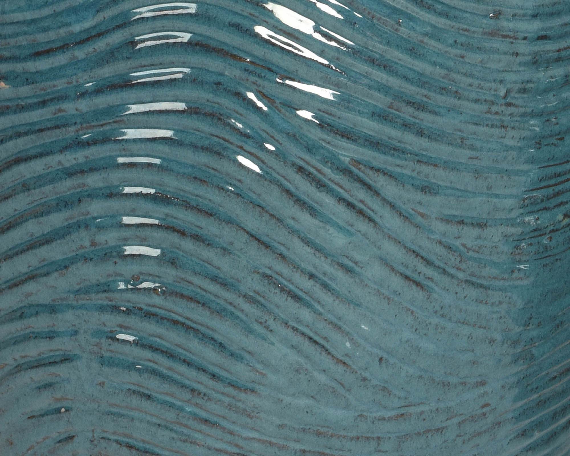 Cachepot Conico Maxime Blu D47x41cm in Terracotta - Kaemingk - immagine 4