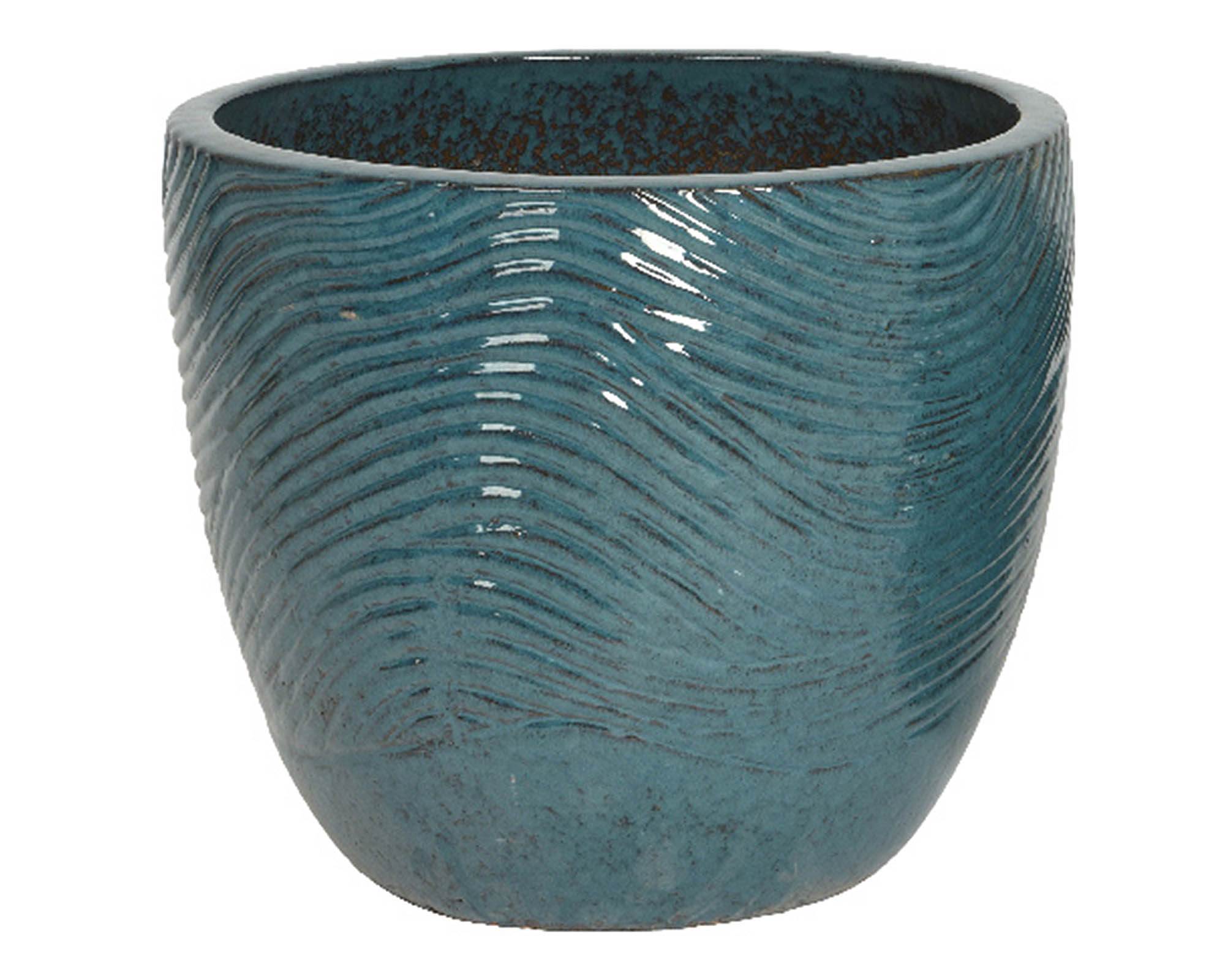 Cachepot Conico Maxime Blu D47x41cm in Terracotta - Kaemingk