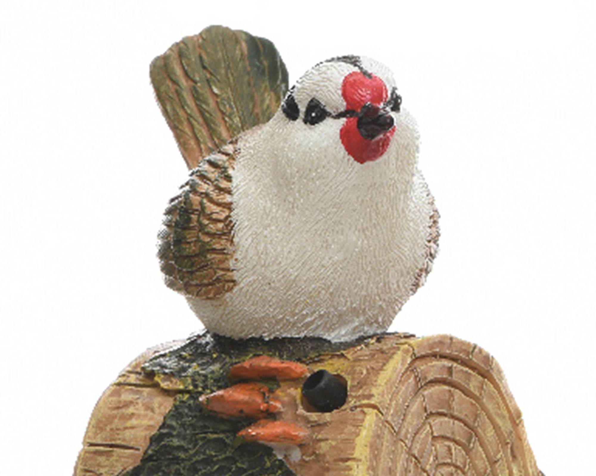 Statua Deco Giardino Uccellino con Sensore Assortito in Resina - Kaemingk - immagine 2