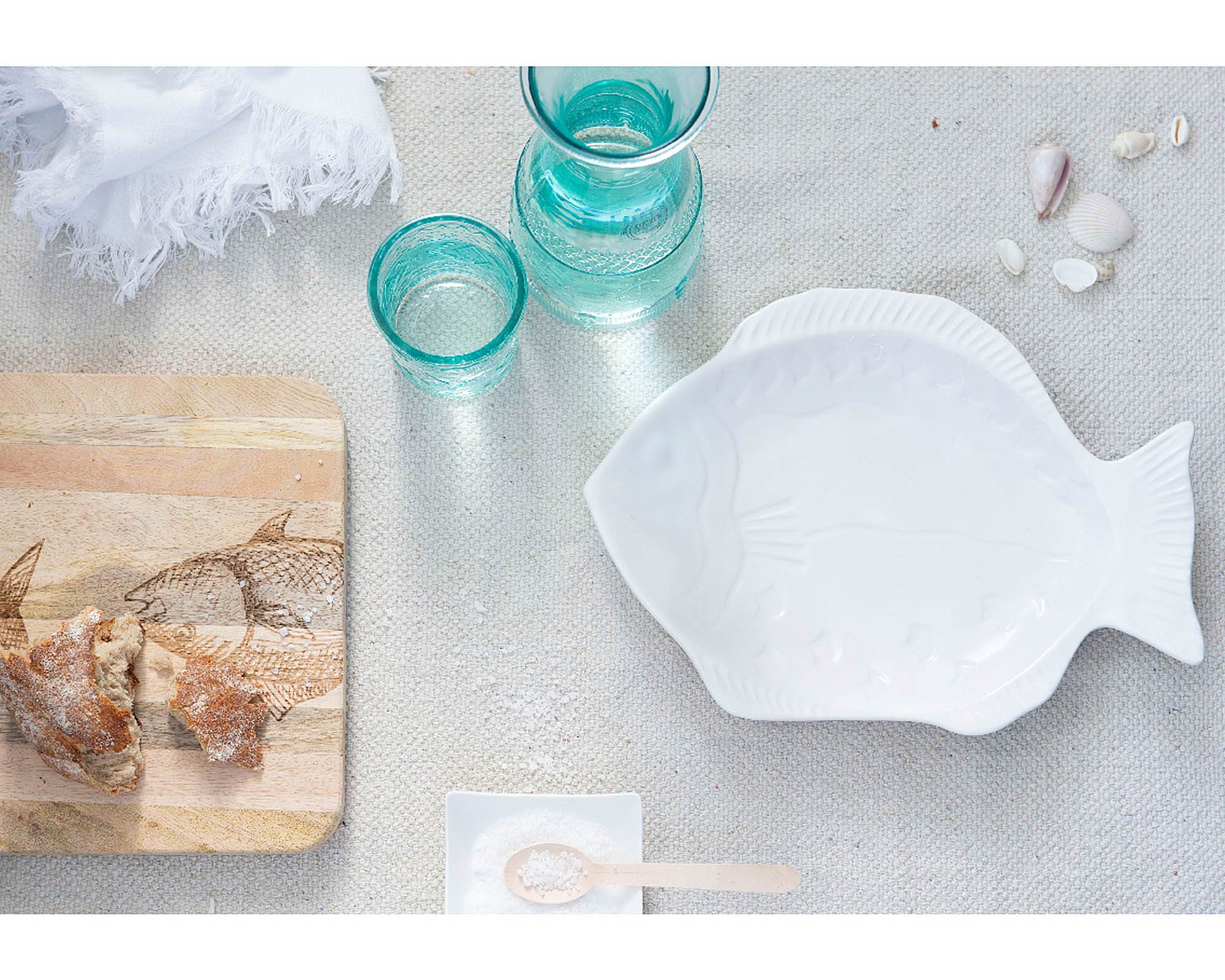 Tagliere Deco Pesci in Legno di Mango - Kaemingk - immagine 3