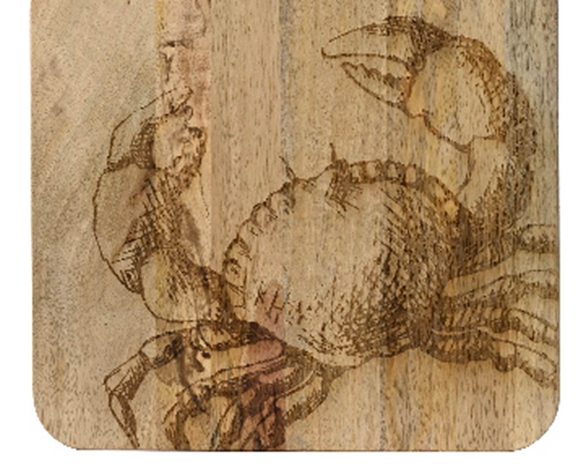 Tagliere Deco Pesci in Legno di Mango - Kaemingk - immagine 2