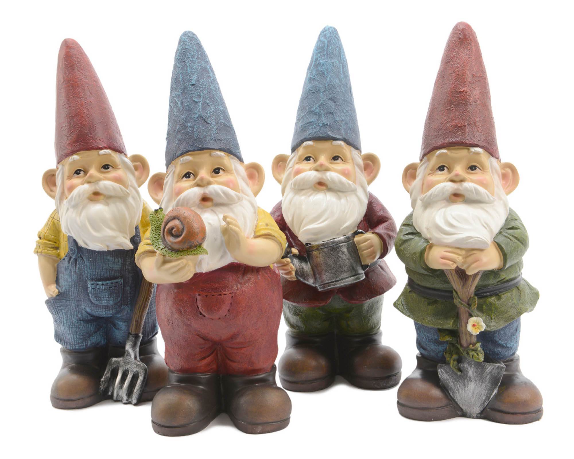 Statua Deco Giardino Gnome Assortito in Resina - Kaemingk