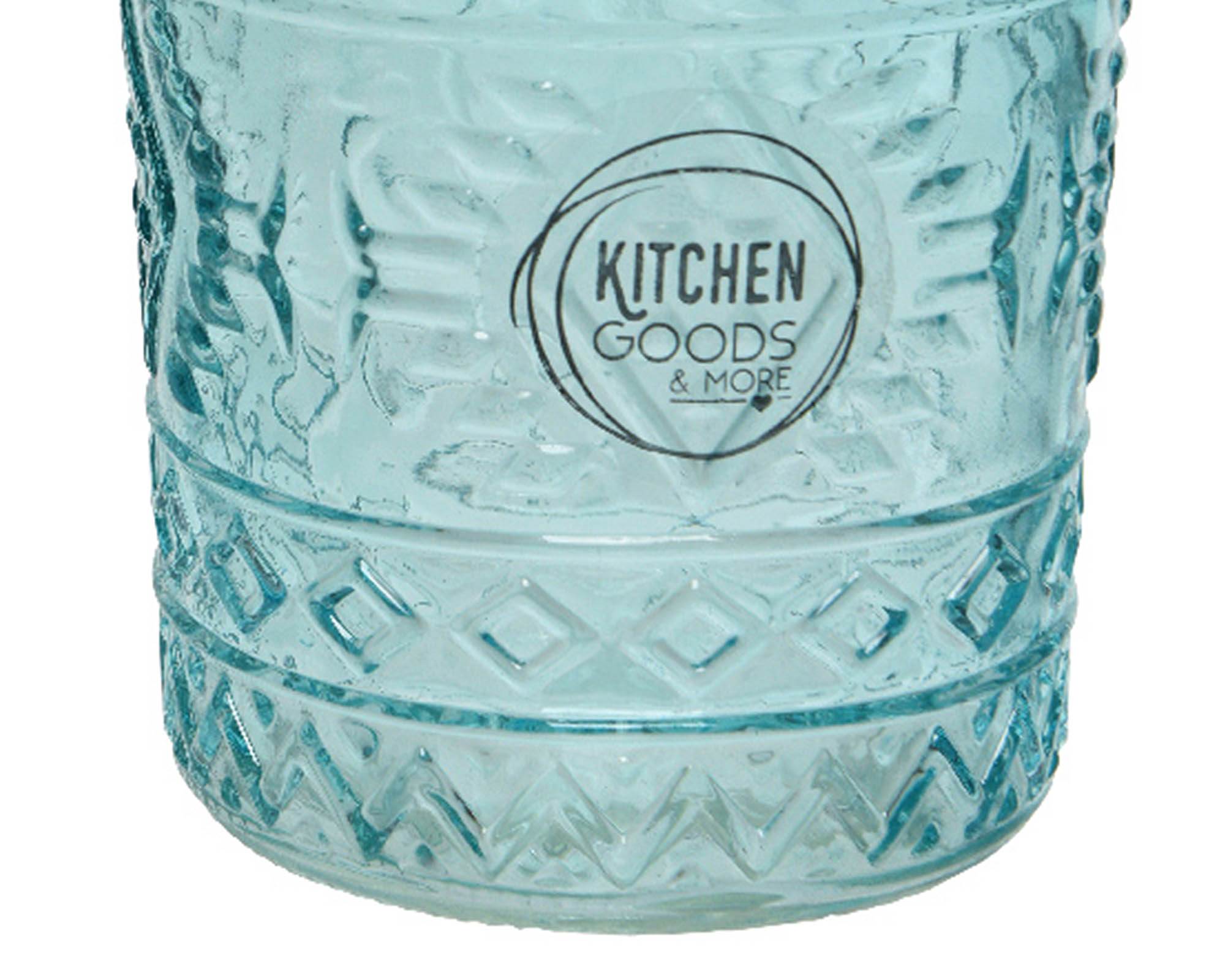 Bicchiere Relief D6xH10cm Assortito in Vetro - Kaemingk - immagine 2