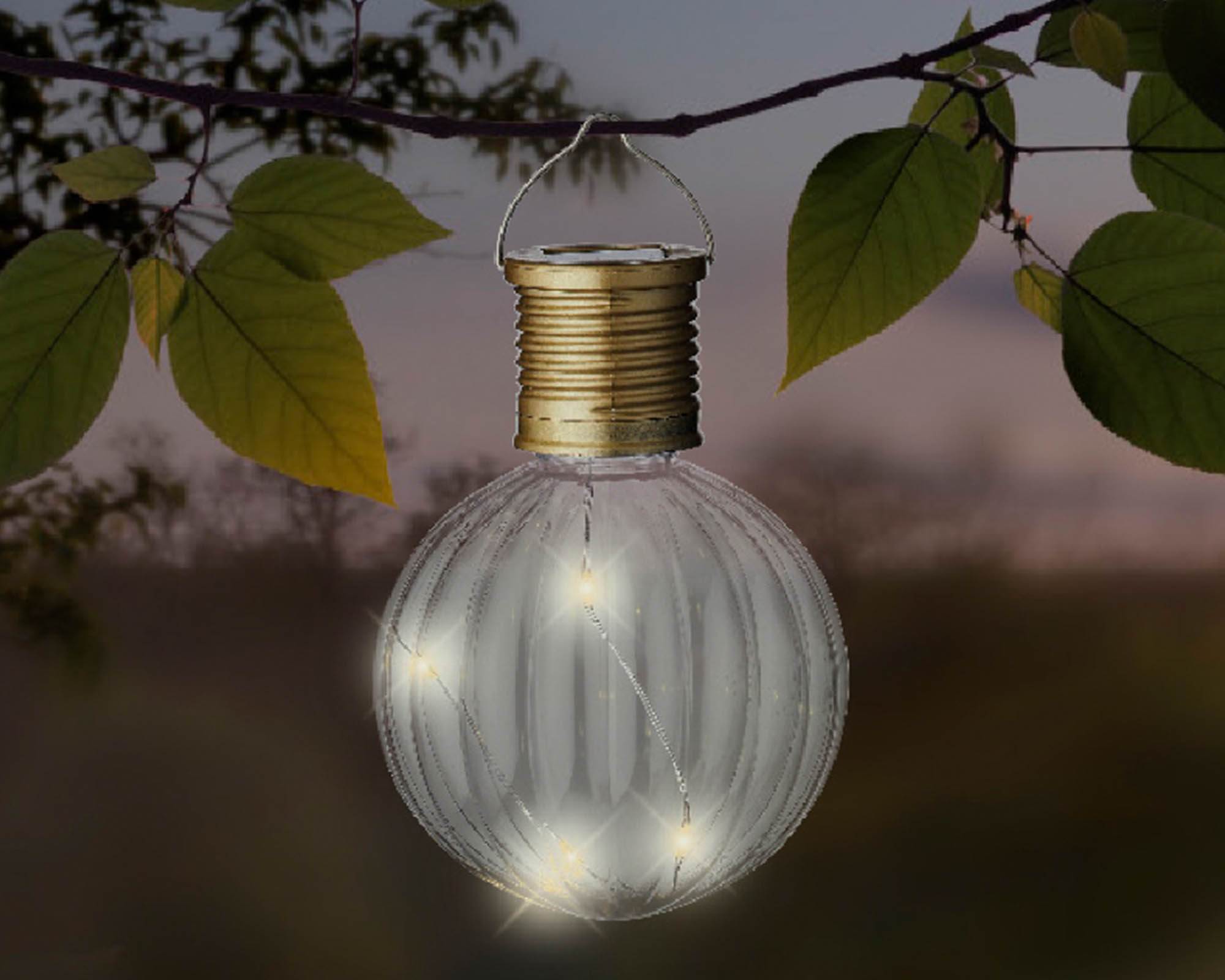 Lanterna Appendibile da Esterno Bianco D8x11h in Metallo - Kaemingk - immagine 4