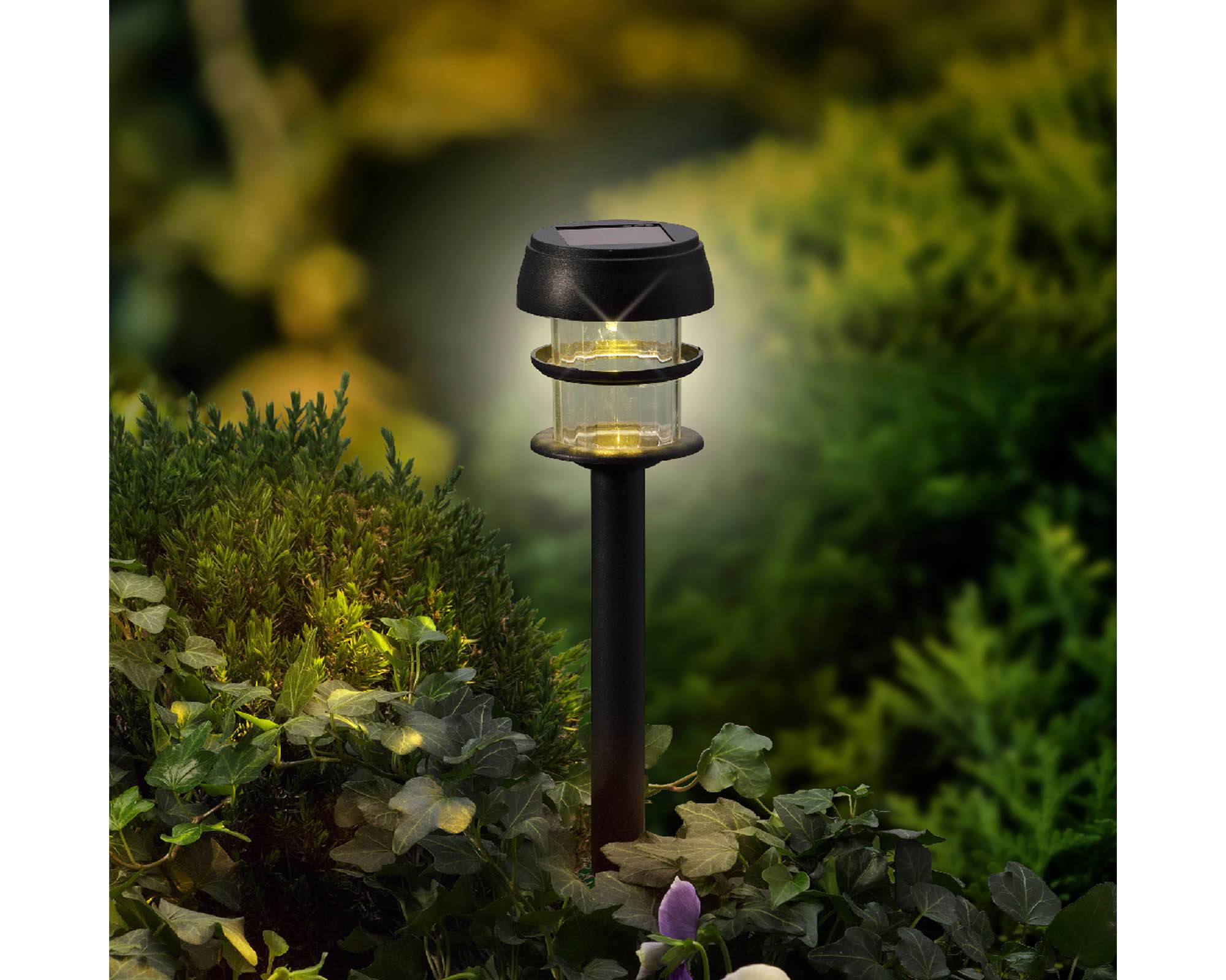 Lampione da Esterno a Luce Solare con 6 LED 70h in Metallo - Kaemingk - immagine 4