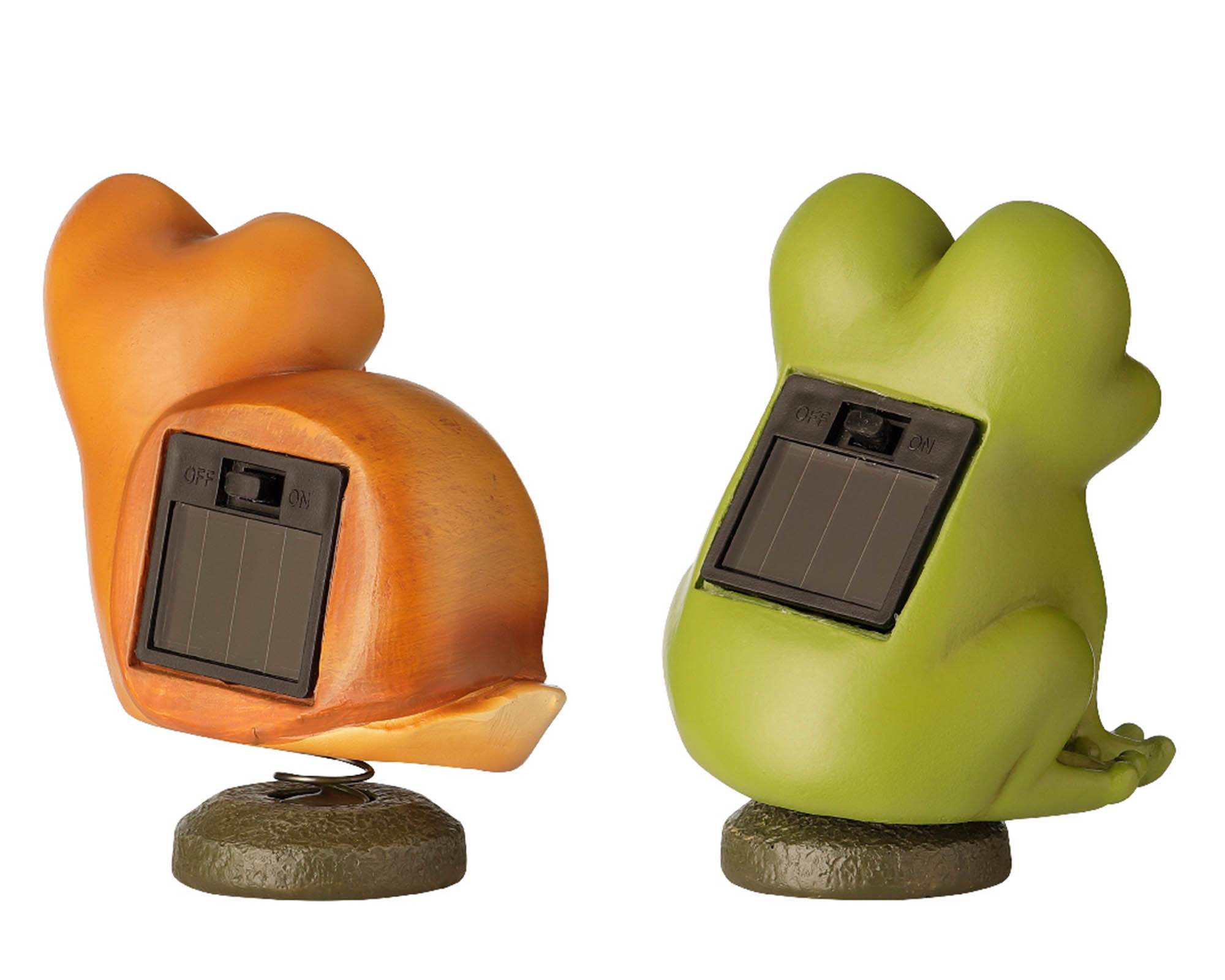 Faretto Luce da Esterno Animali Assortito 7,5x7,5x11cm in Resina - Kaemingk - immagine 2