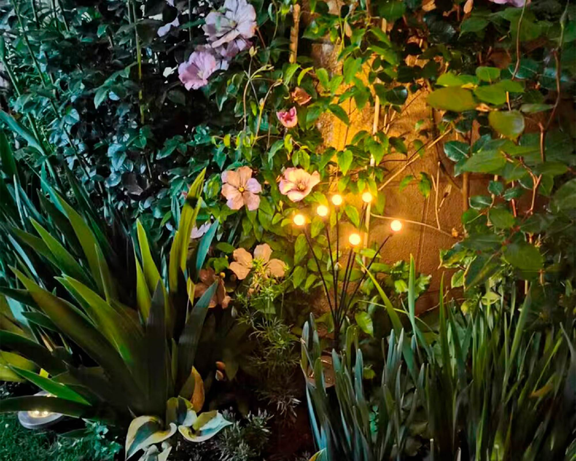 Ramo Luminoso da Esterno a Luce Solare con 6 LED 70h in Metallo - Kaemingk  - FloralGarden
