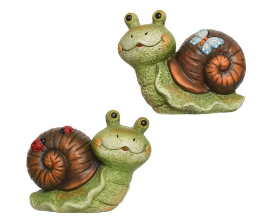 Statua Giardino Lumaca Assortito 20x16cm in Ceramica – Kaemingk