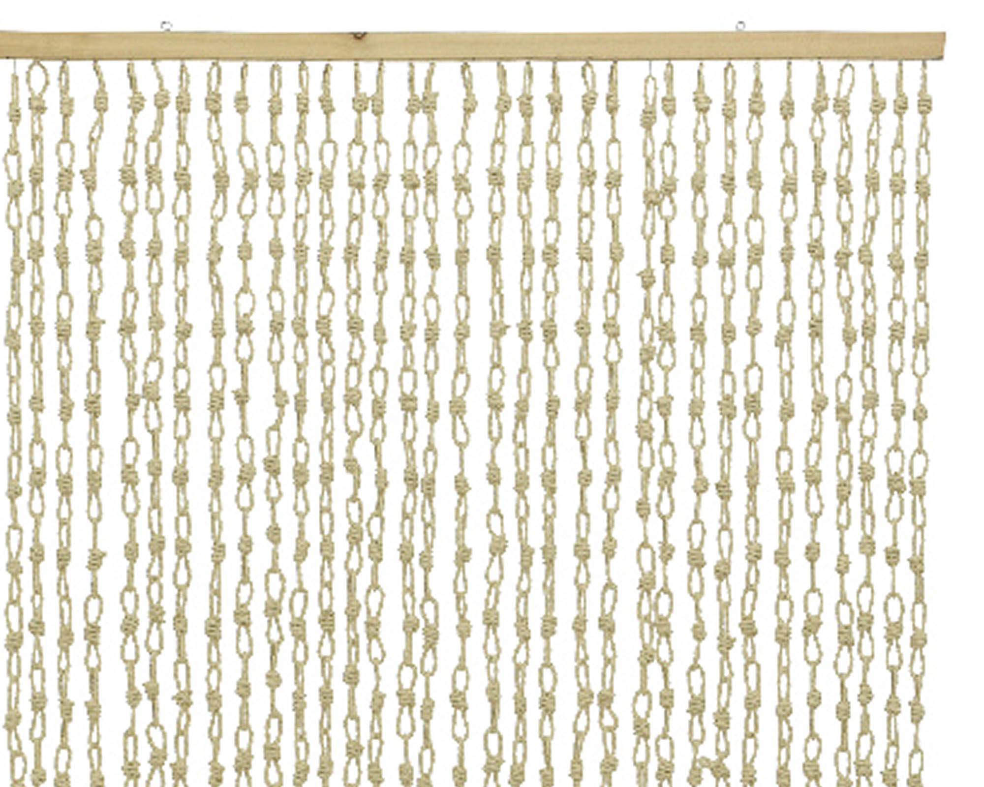 Tenda a Fili Bianco 90x200cm in Carta - Kaemingk - immagine 2