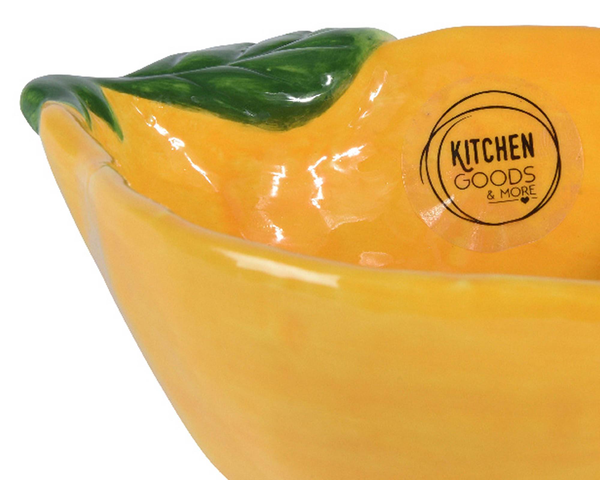 Ciotola Limone Giallo 16x12x6cm in Dolomite - Kaemingk - immagine 2