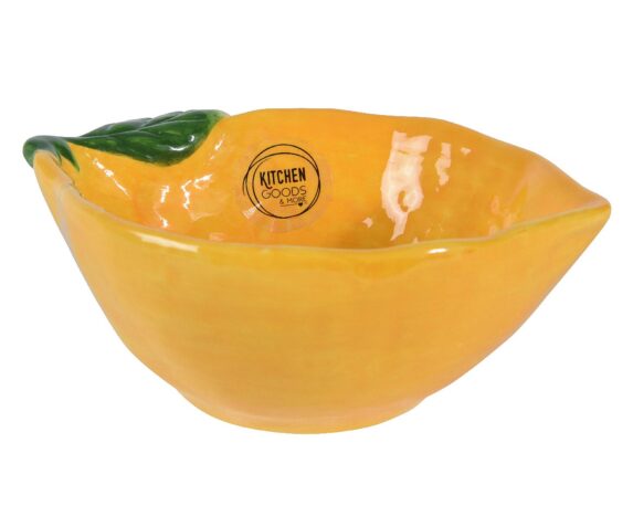 Ciotola Limone Giallo 16x12x6cm in Dolomite – Kaemingk