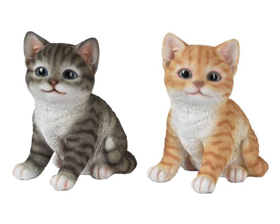 Statua Deco Giardino Gattino Assortito 13×9,5×15,5cm in Resina – Kaemingk