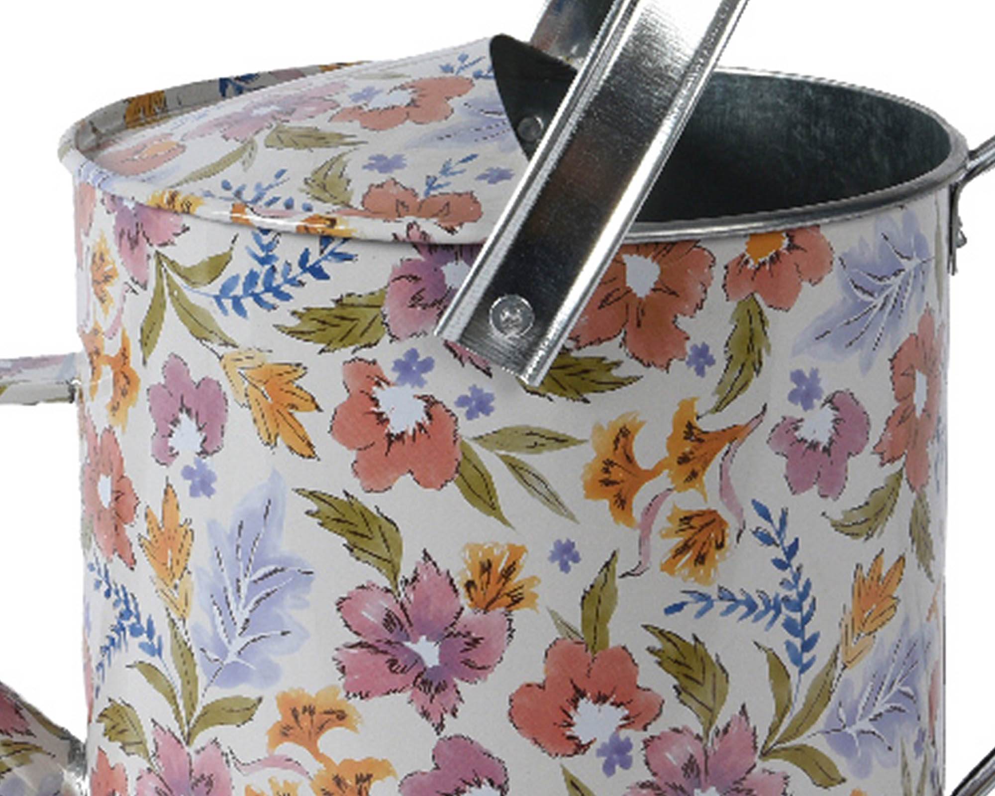 Annaffiatoio Stampa Floreale 5L in Ferro - Kaemingk - immagine 2