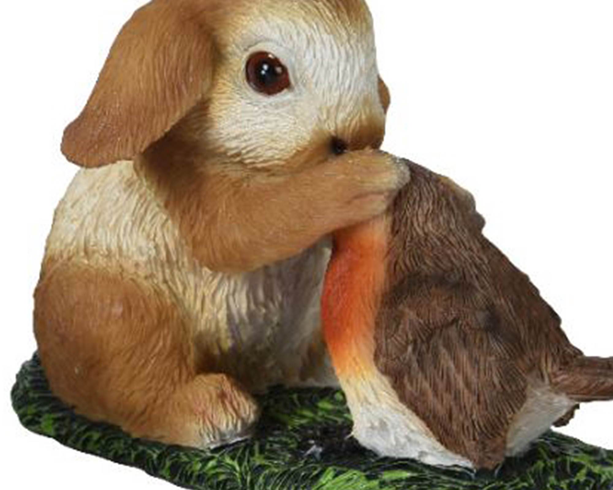 Statua Deco Giardino Coniglietto in Coppia Assortito 13x8x8cm in Resina - Kaemingk - immagine 2