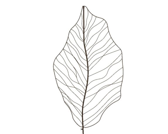 Recinzione Deco Foglia Nero 81x180cm in Ferro – Kaemingk