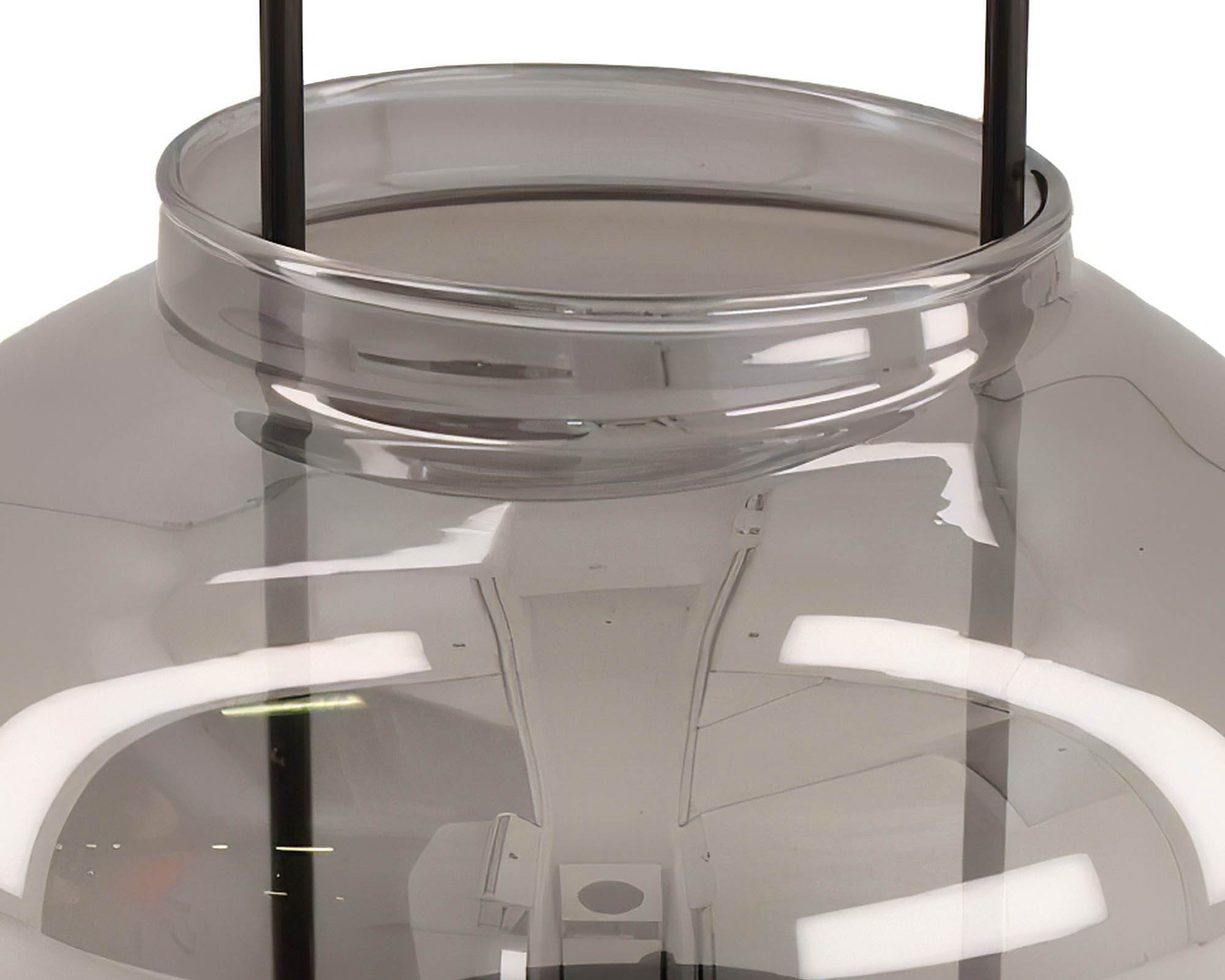 Lanterna a Goccia Grigio Scuro D19,5x23cm in Vetro - Dijk - immagine 2