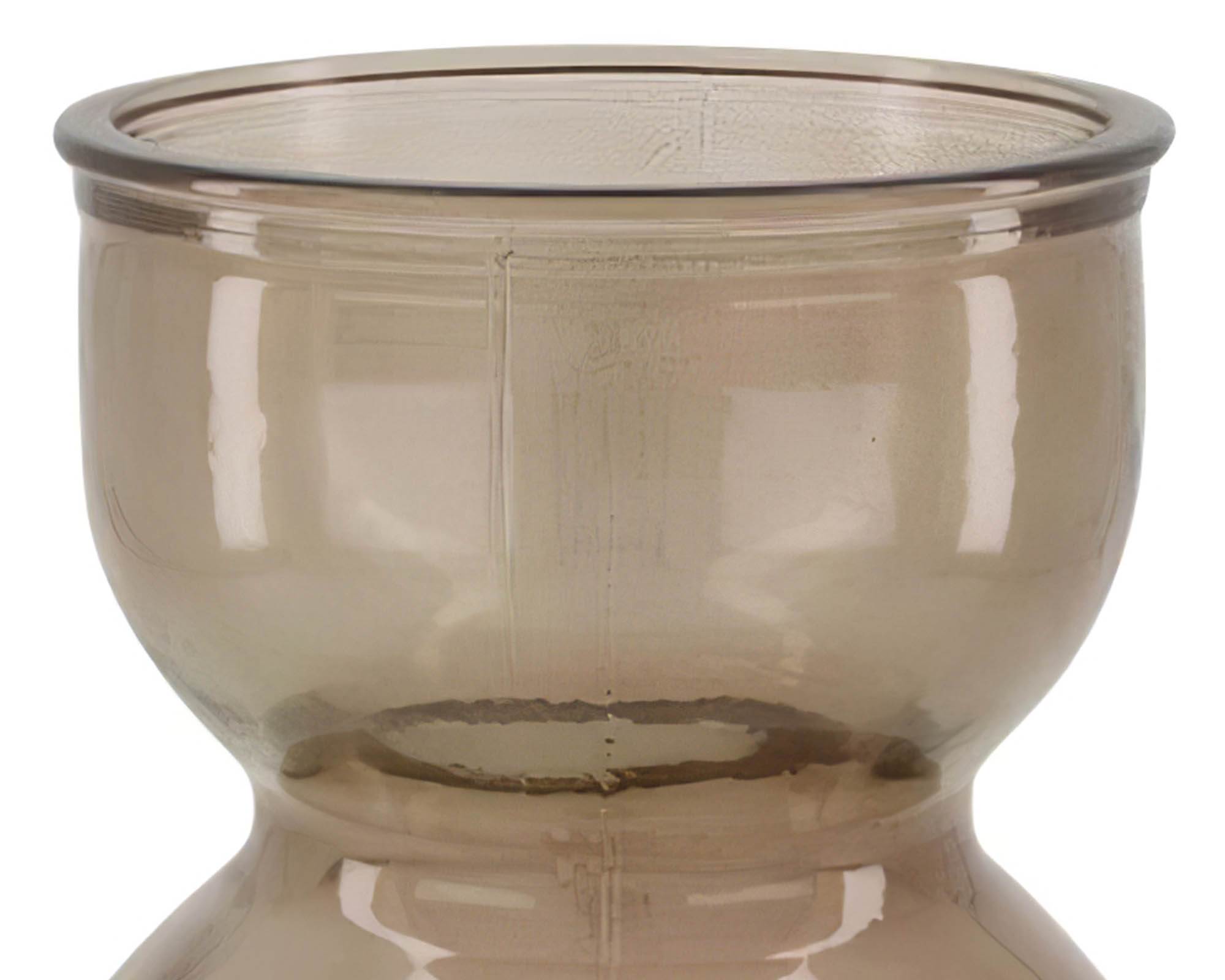 Vaso Decorativo Beige D21,5x23cm in Vetro Riciclato - Dijk - immagine 2
