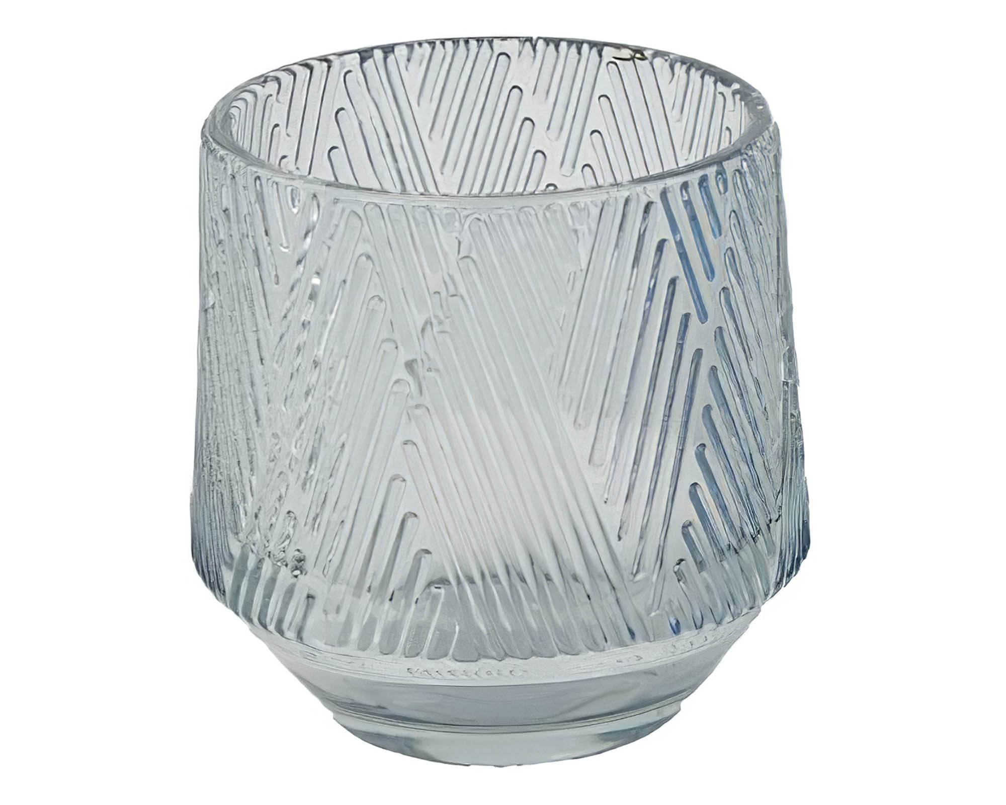 Portacandele Vasetto Assortito Blu 9,5x9,5x10cm in Vetro - Dijk - immagine 3