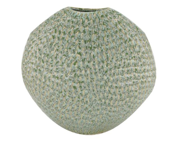 Vaso Ovale Piatto Verde Chiaro 29×13,5×27,5cm In Ceramica – Dijk